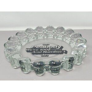 Vintage Peabody Coal Company Glass Ashtray 1883-1983  Clear‎ Glass Collectible